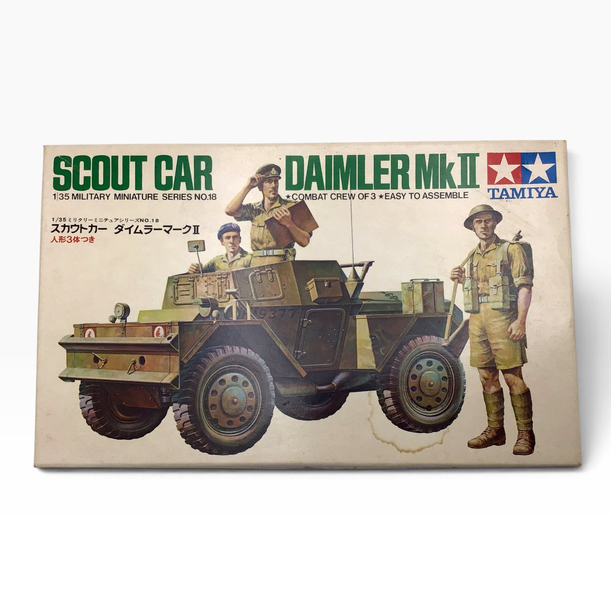 Tamiya MM118-350 1/35 British Scout Car Daimler Mk.II Scale Model Kit - 1972