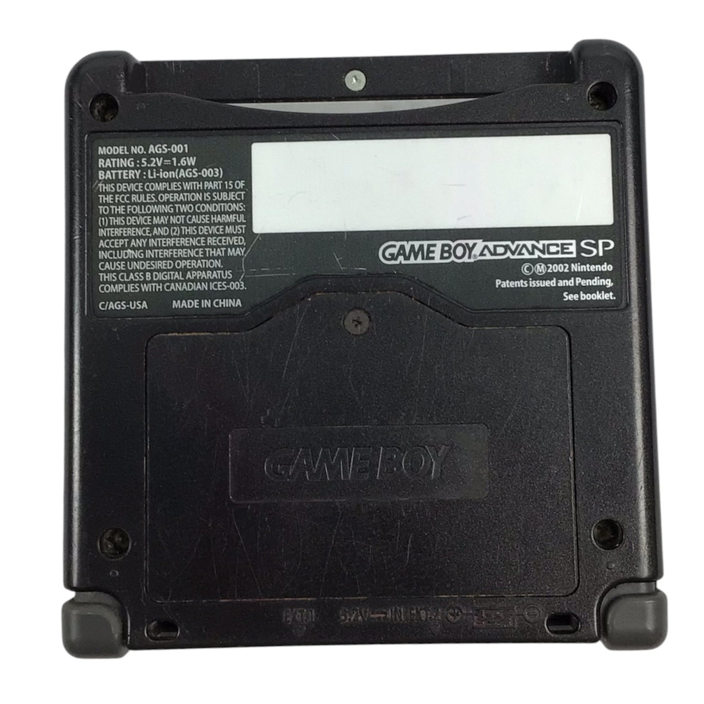 Nintendo GameBoy Advance SP Black w/ Charger - Tested & Working