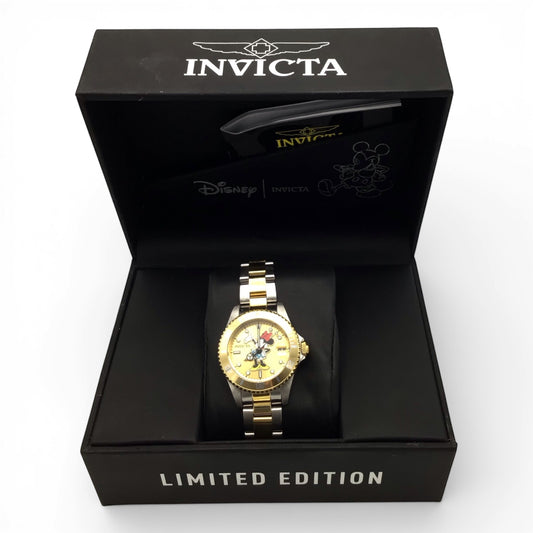 Invicta Disney Limited Edition Minnie Mouse Women's Watch - 34mm, Steel, Gold (32393)