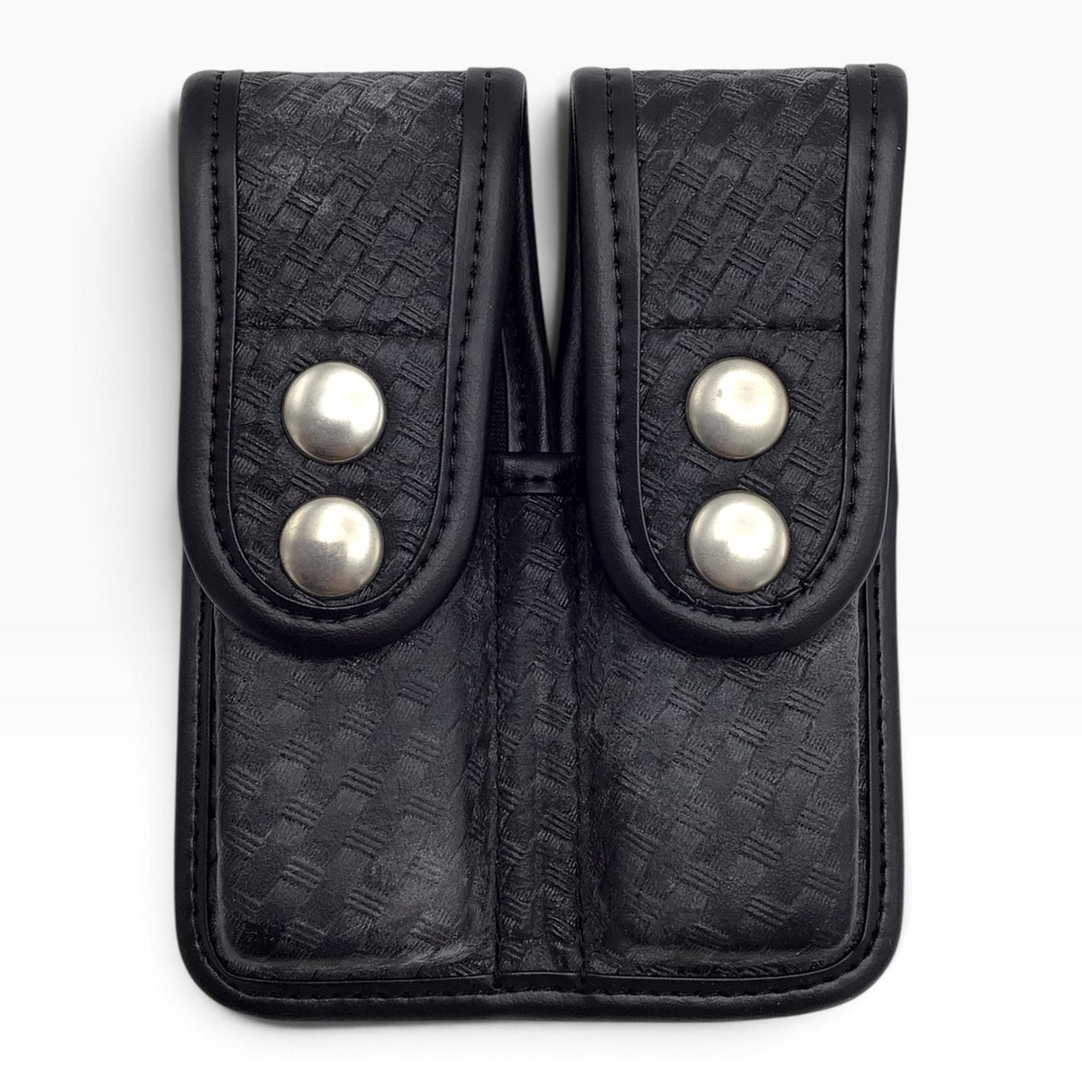 Bianchi Black Basketweave Double Magazine Pouch Size 1 - AccuMold Elite