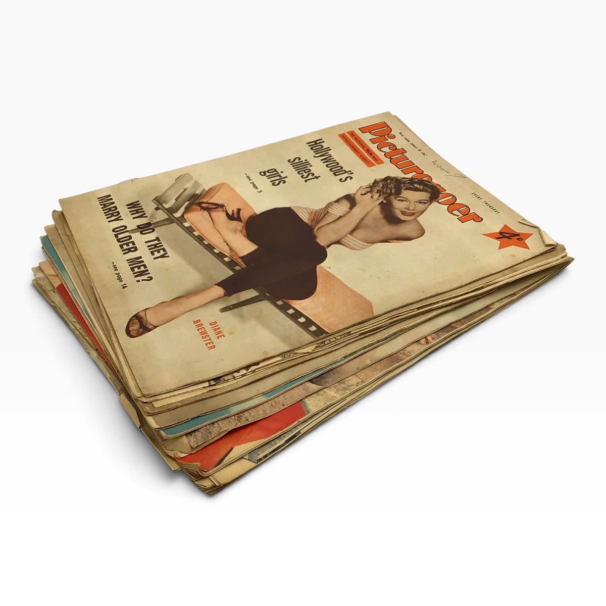 Vintage 1957 Picturegoer Film and Entertainment British Magazine Set - 12 Issues