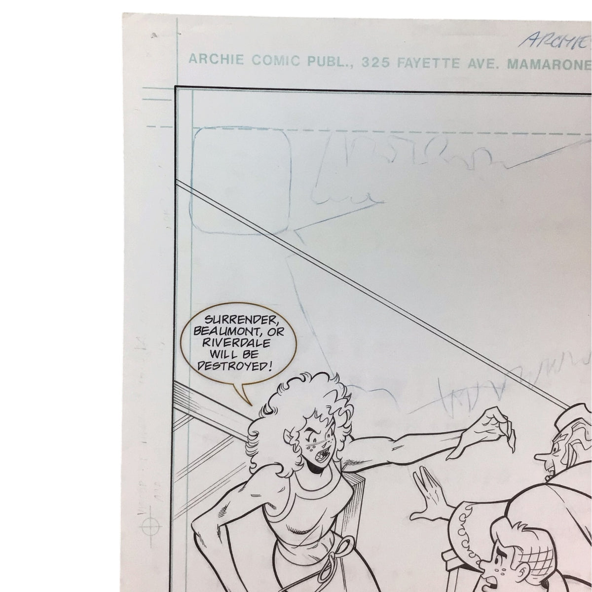 Original Art Comic Cover Archie's Weird Mysteries #11 by Ruiz & Kelowski