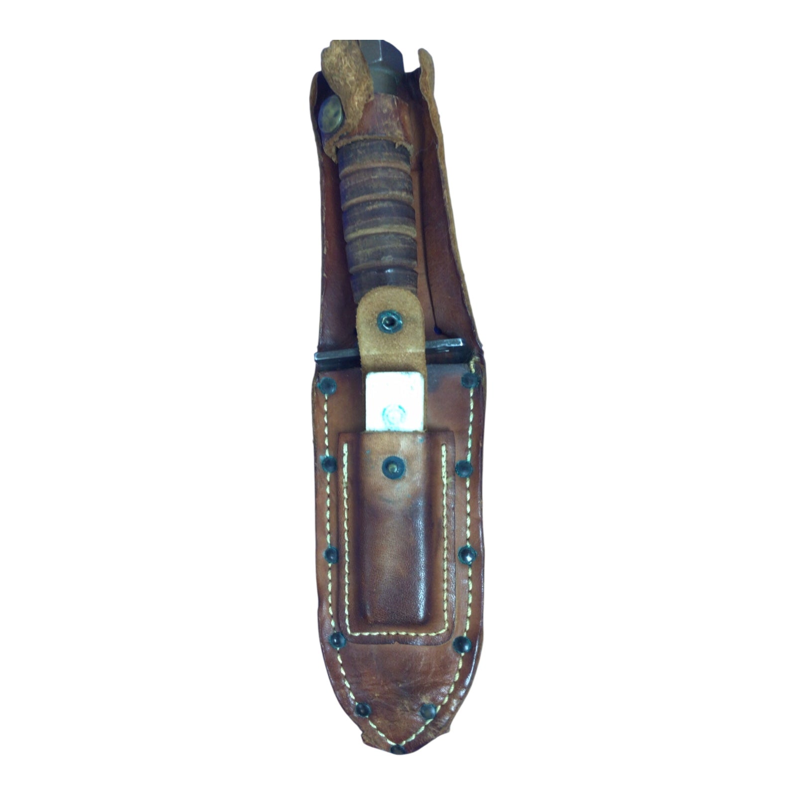 U.S. Vietnam War 1967 Camilus Pilot Survival Knife w/ Sheath & Sharping Stone