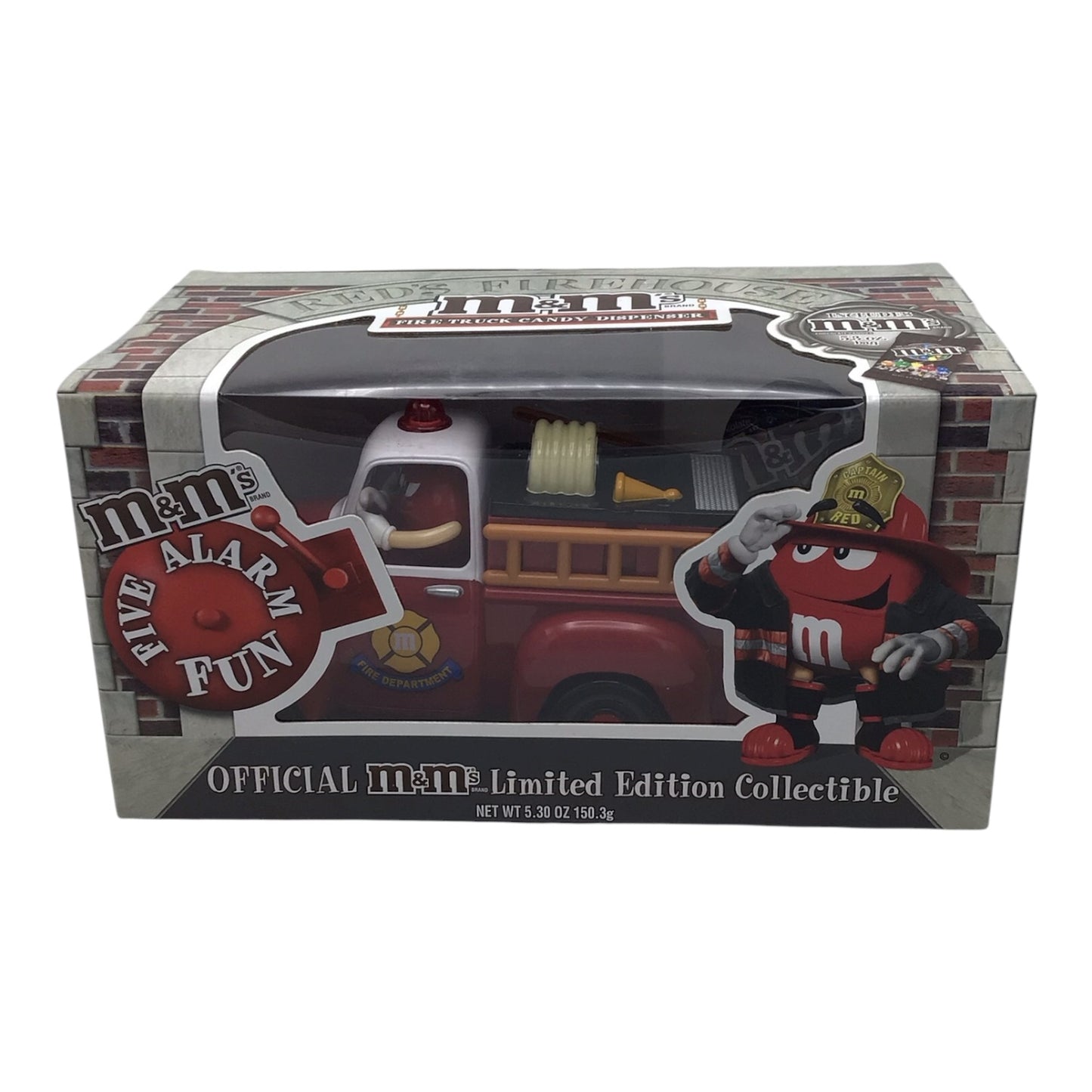 Red's Firehouse M&M's Fire Truck Candy Dispenser - Official M&M's Limited Edition Collectible