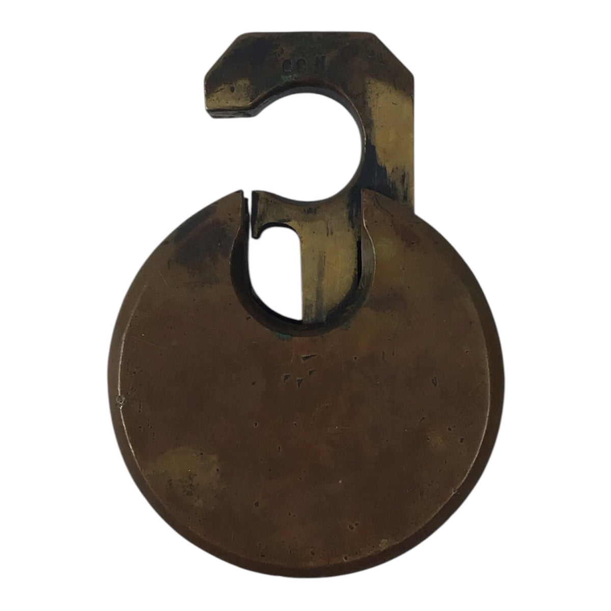 Antique Elm City 6-Lever Pancake Padlock w/ Key