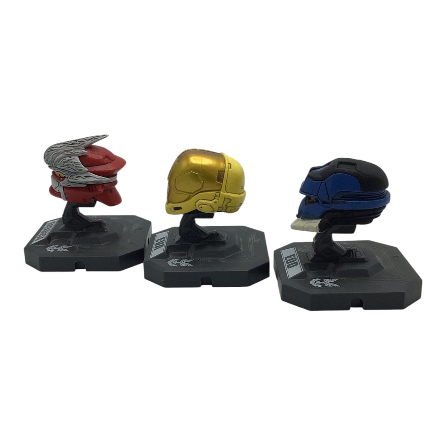McFarlane Halo Mini Spartan Helmets - Set of 3 (Hayabusa, EOD, EVA)