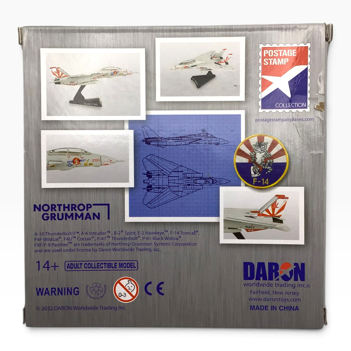 F-14 Tomcat “Miss Molly” Diecast Scale Model Airplane (2022) – Postage Stamp Collection