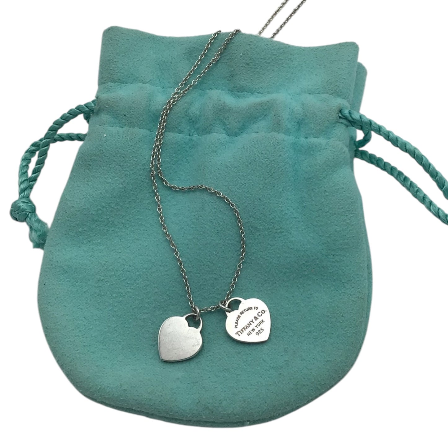 Tiffany & Co. Return to Tiffany Double Heart Tag Pendant Necklace