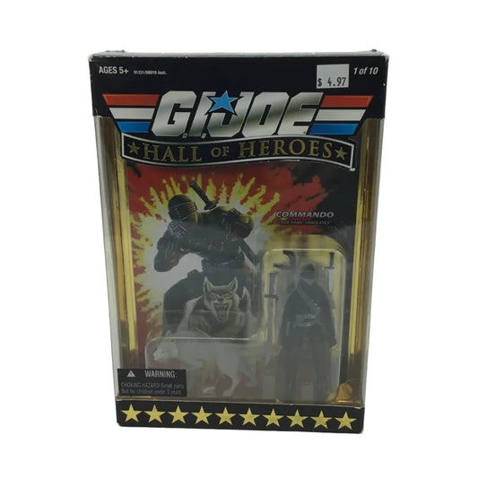 G.I. Joe Hall of Heroes Snake Eyes w/ Timber the Wolf Action Figure - Hasbro 2008