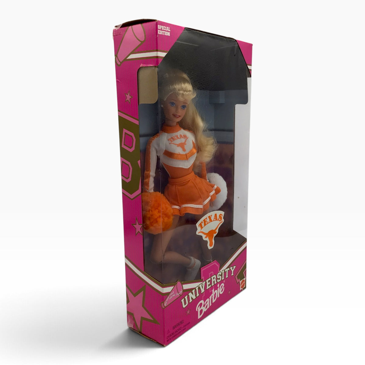 1996 Mattel Barbie University of Texas Cheerleader Doll #17792 - Special Edition