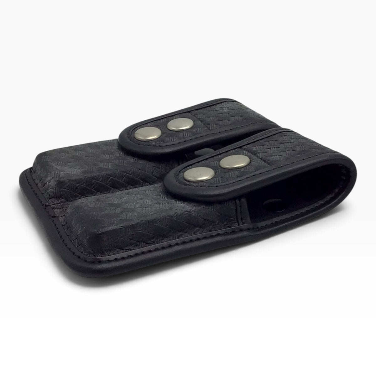 Bianchi Black Basketweave Double Magazine Pouch Size 1 - AccuMold Elite