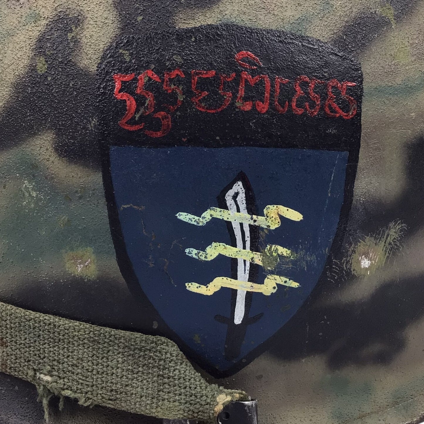 U.S. Vietnam War M1 Helmet Cambodia Special Forces