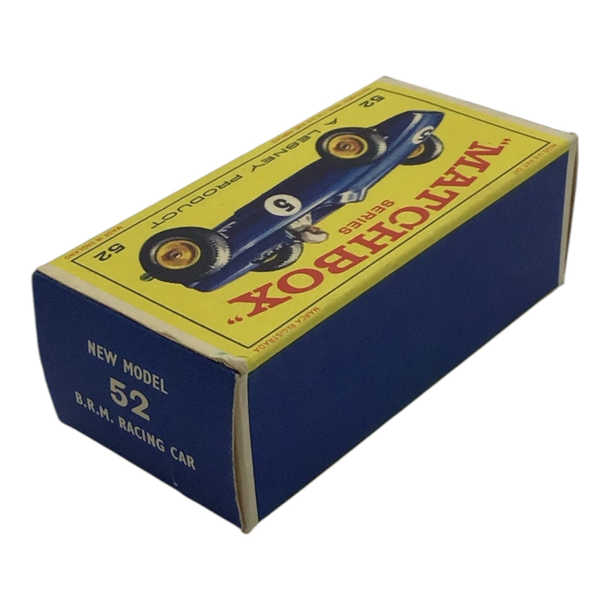 Lesney Matchbox Series #52 B.R.M. Racing Car w/ Original Box