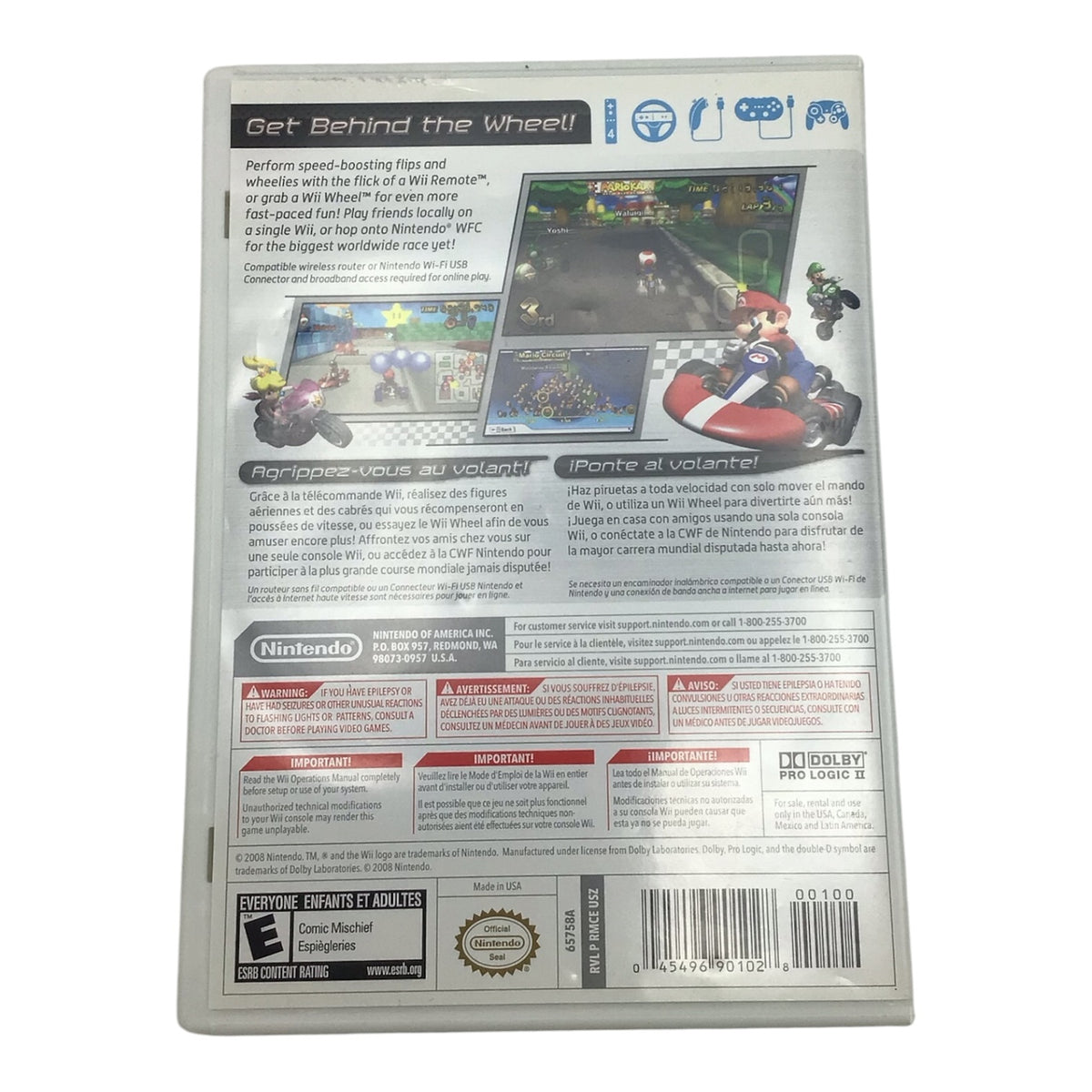Nintendo Wii Mario Kart - Complete