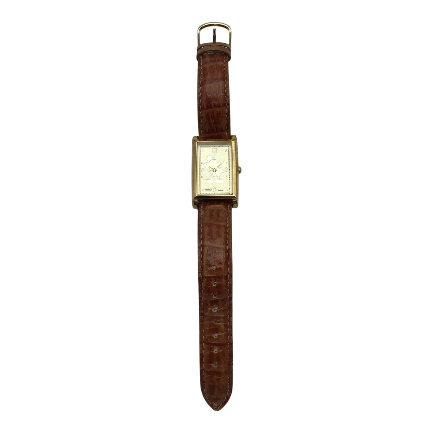 Leather Mickey Mouse Watch - Womens