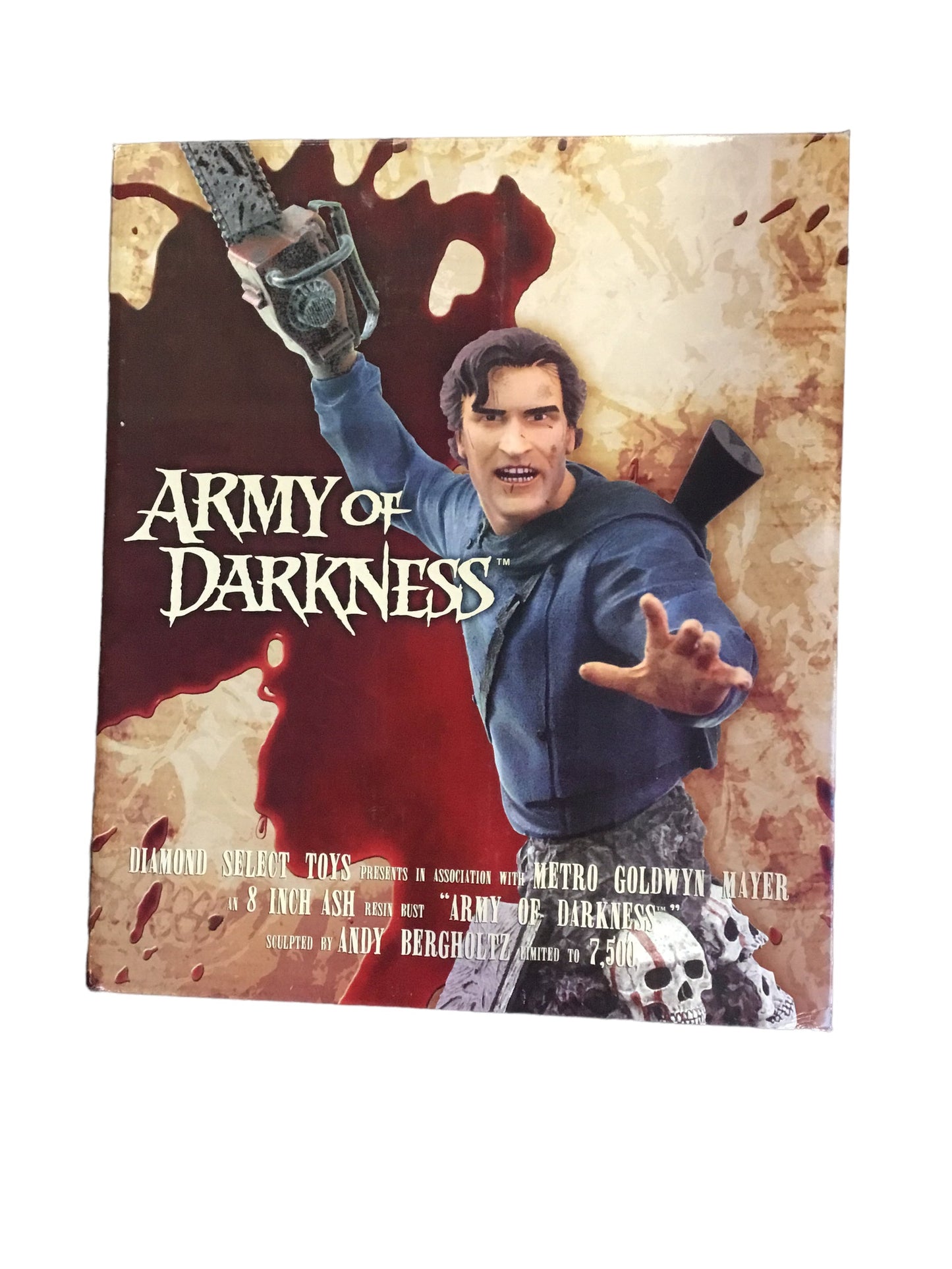 ARMY OF DARKNESS / ASH - RESIN BUST - 2003 DIAMOND SELECT WITH COA 120/ 7500