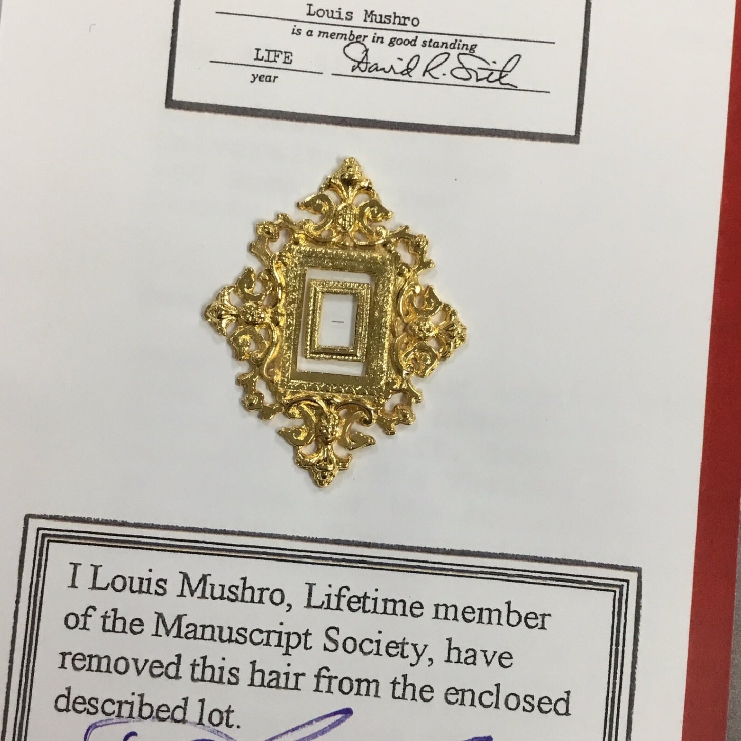 Abraham Lincoln Hair Clipping - MOST Documented Hair with Certificate of Authenticity