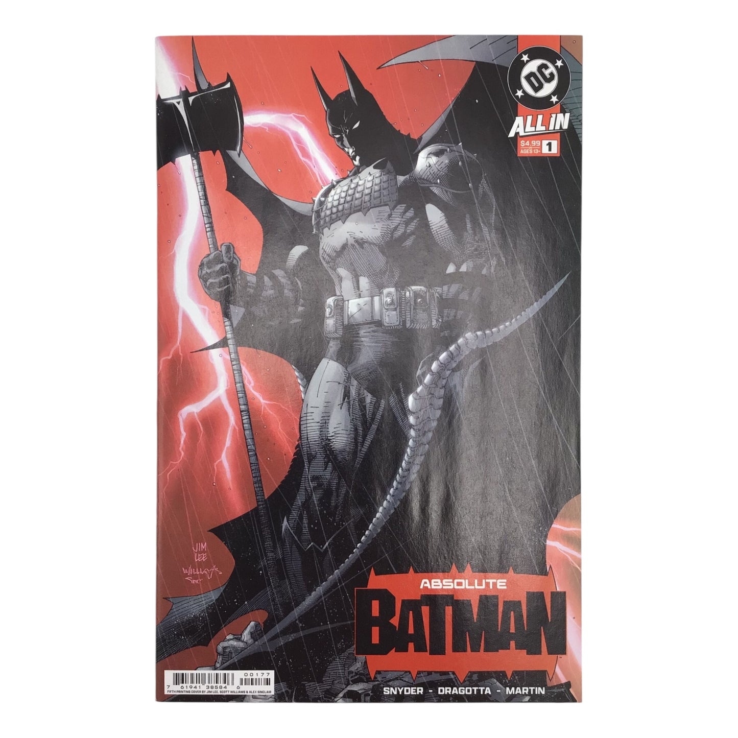 Absolute Batman #1 Fifth Printing – Jim Lee Cover Variant – DC Comics - NM