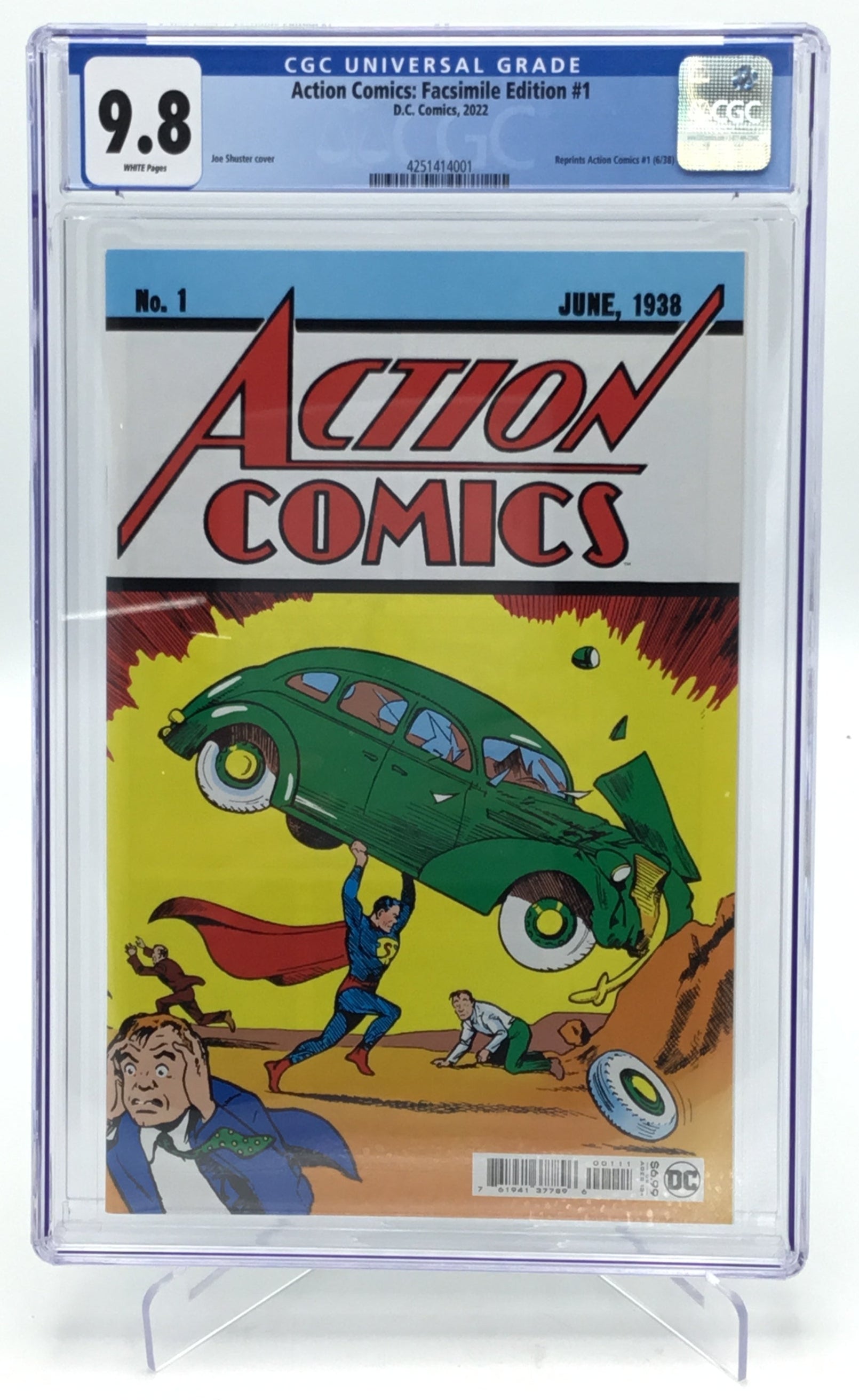 Action Comics: Fascicle Edition #1 (2022) - CGC 9.8 - Reprint of Action Comics #1