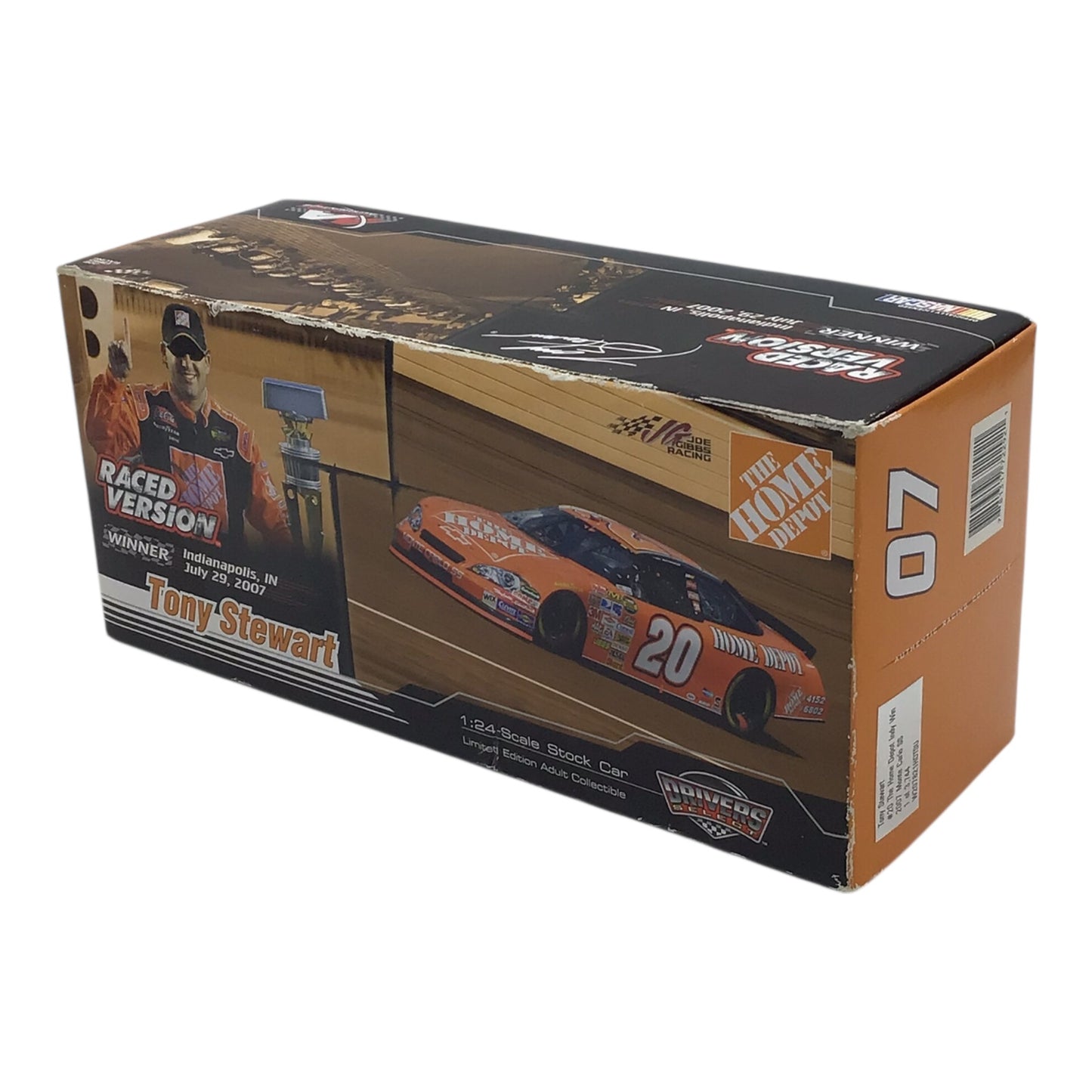 Action Racing Tony Stewart #20 The Home Depot Indy Win 2007 Monte Carlo SS – 1:24 Scale (1 of 3,744) w/ Original Box