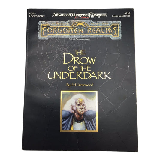 Advanced Dungeons & Dragons 2nd Edition Forgotten Realms The Drow of the Underdark #9326