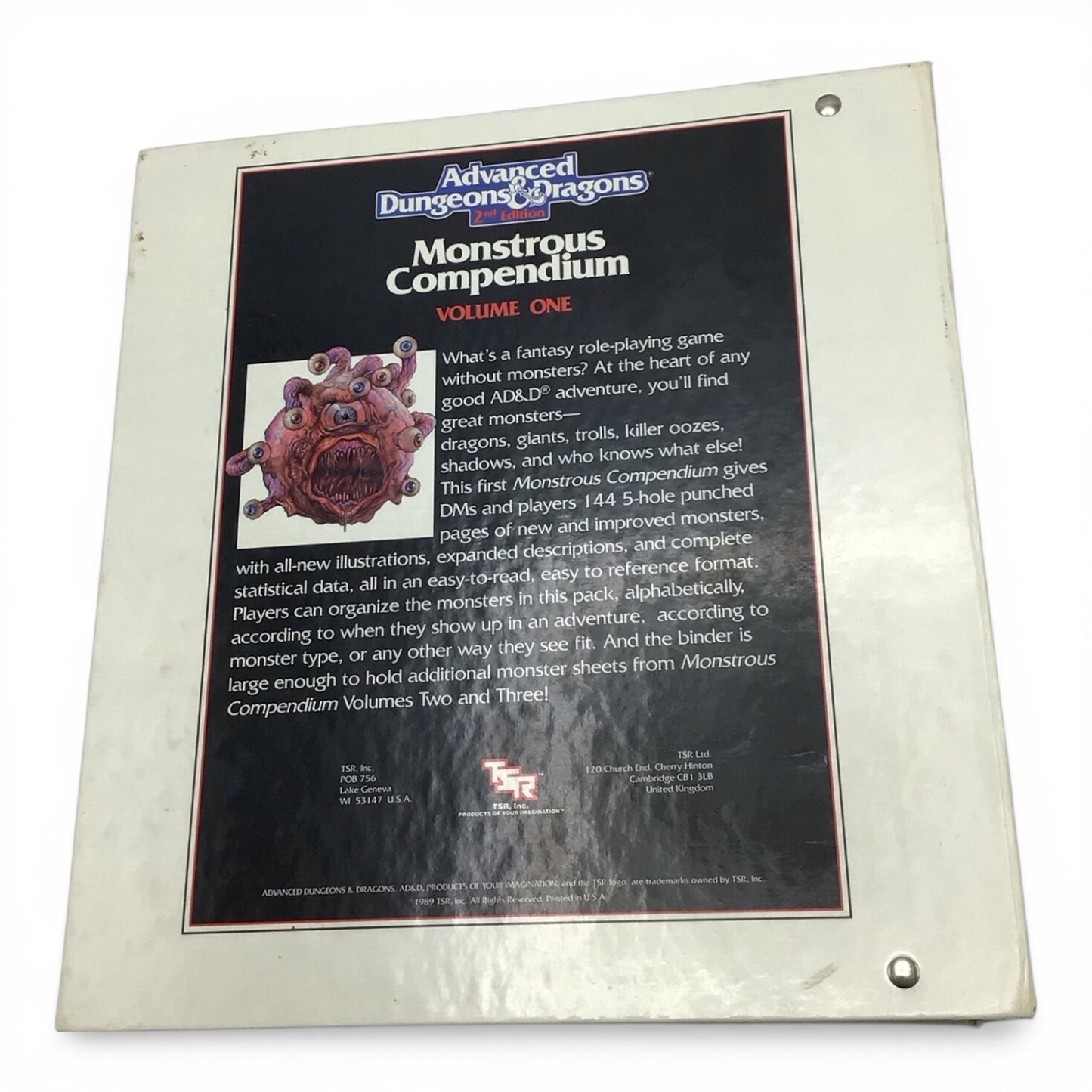 Advanced Dungeons & Dragons 2nd Edition Monstrous Compendium Volume 1