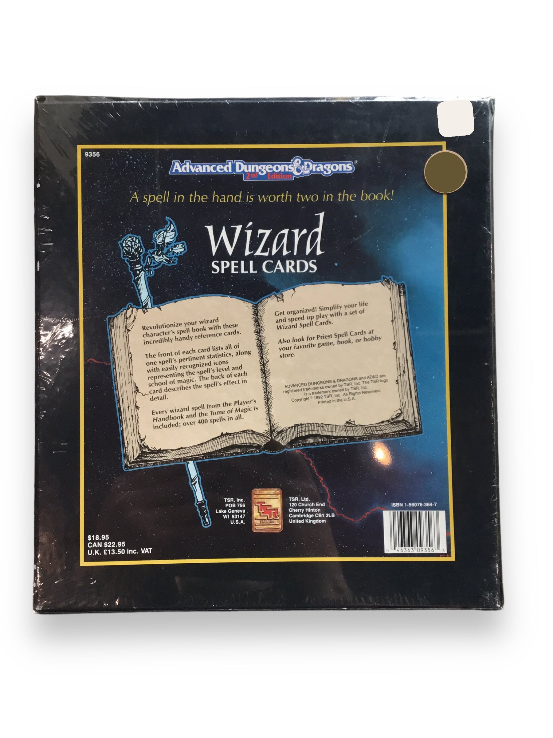 Advanced Dungeons & Dragons Wizard’s Spell Compendium Volume 2 TSR 1st good Printing