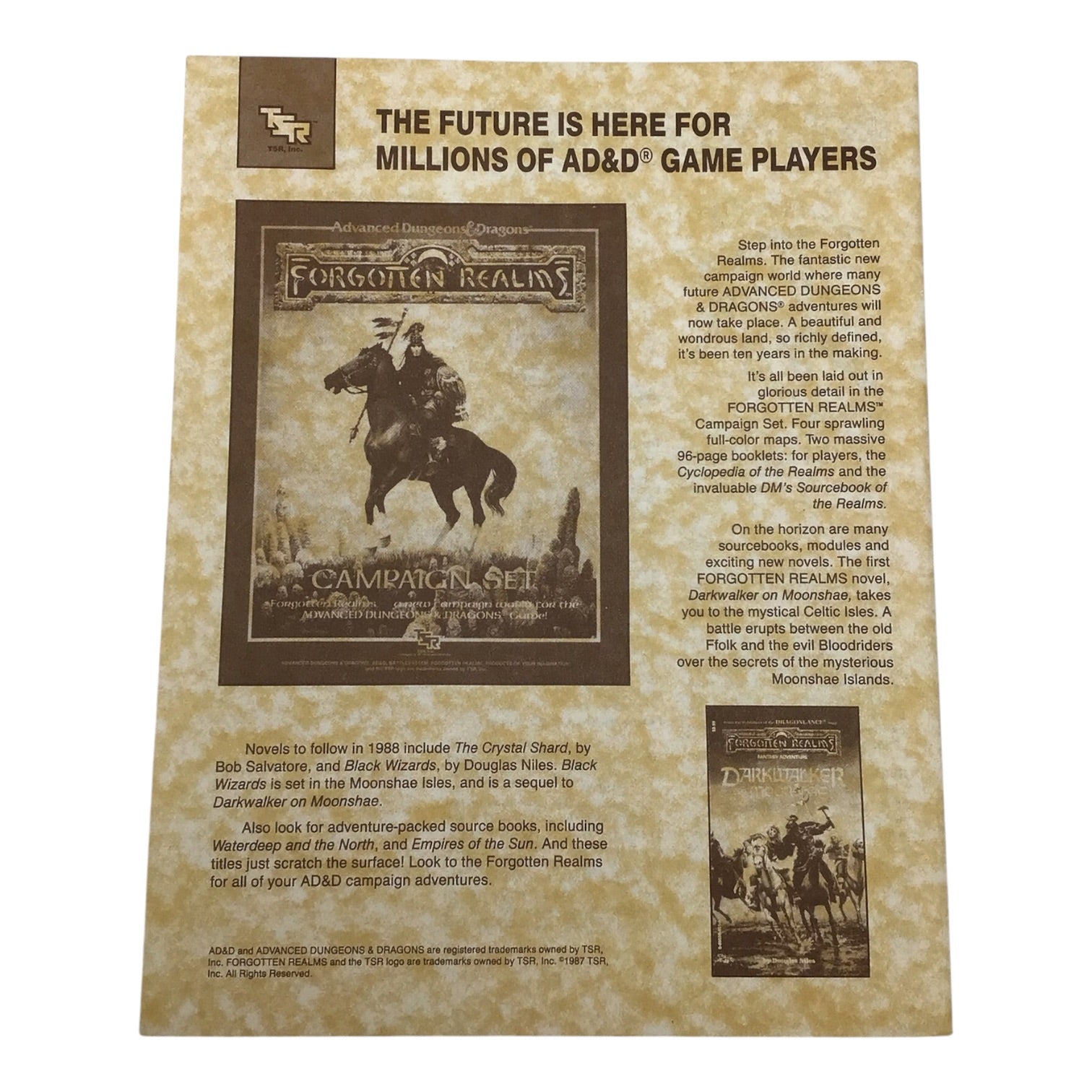 Advanced Dungeons & Dragons Forgotten Realms Moonshae FR2 #9217 1987