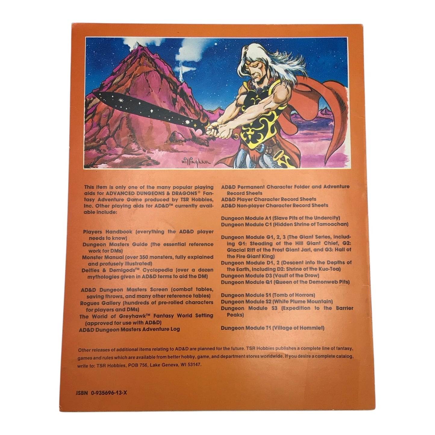 Advanced Dungeons & Dragons Module S2 White Plume Mountain #9027 1981