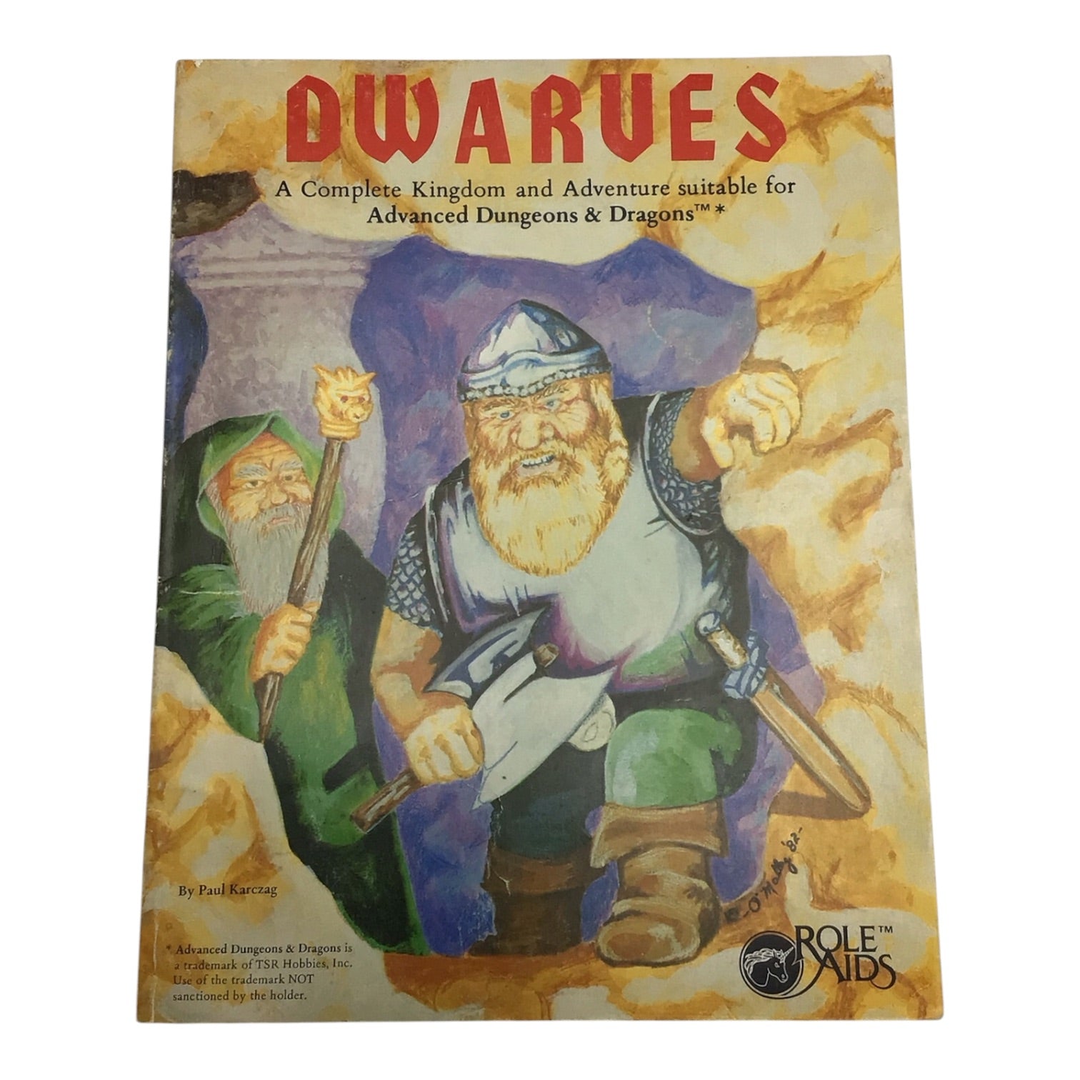 Advanced Dungeons & Dragons Role Aids Dwarves 1982
