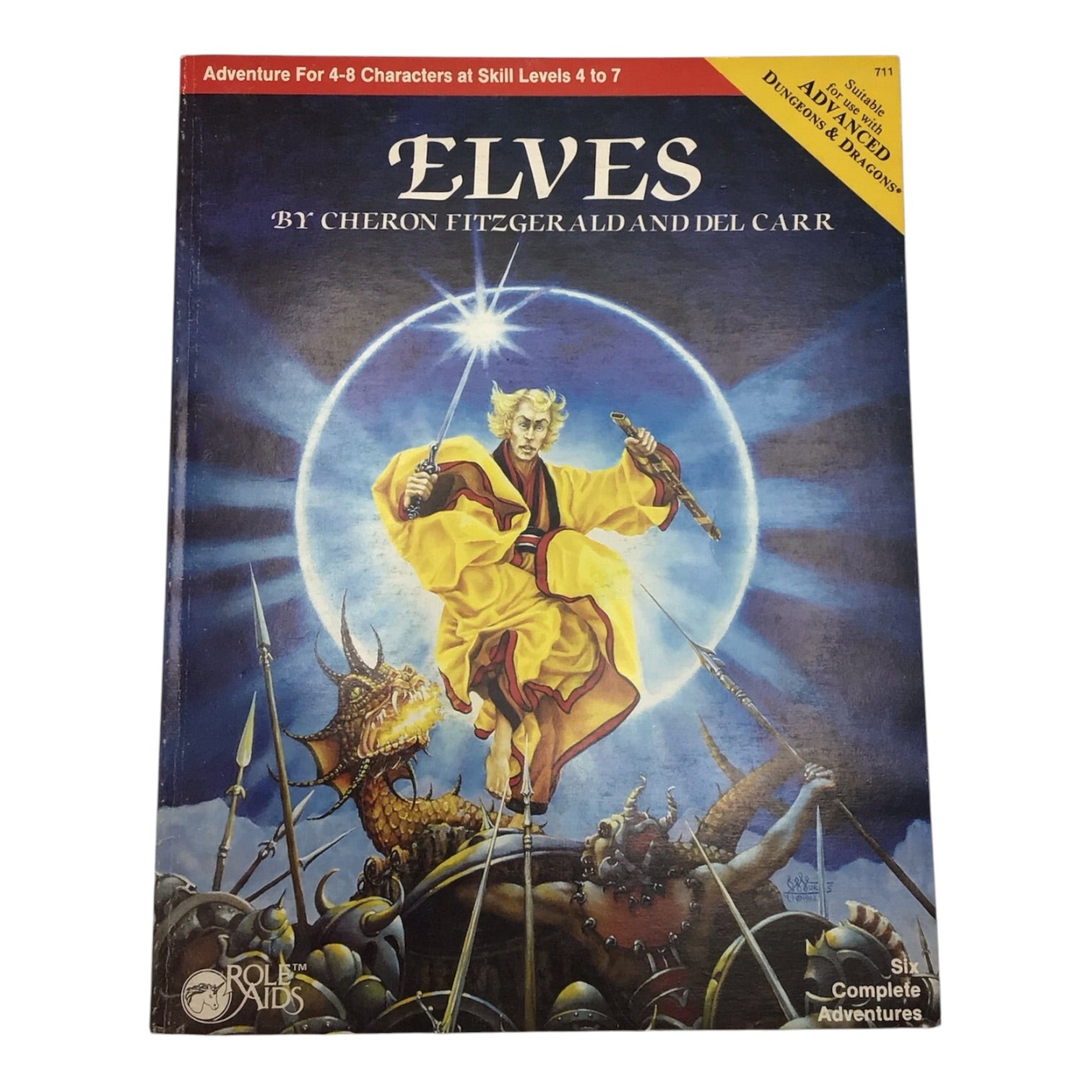 Advanced Dungeons & Dragons Role Aids Elves 1983