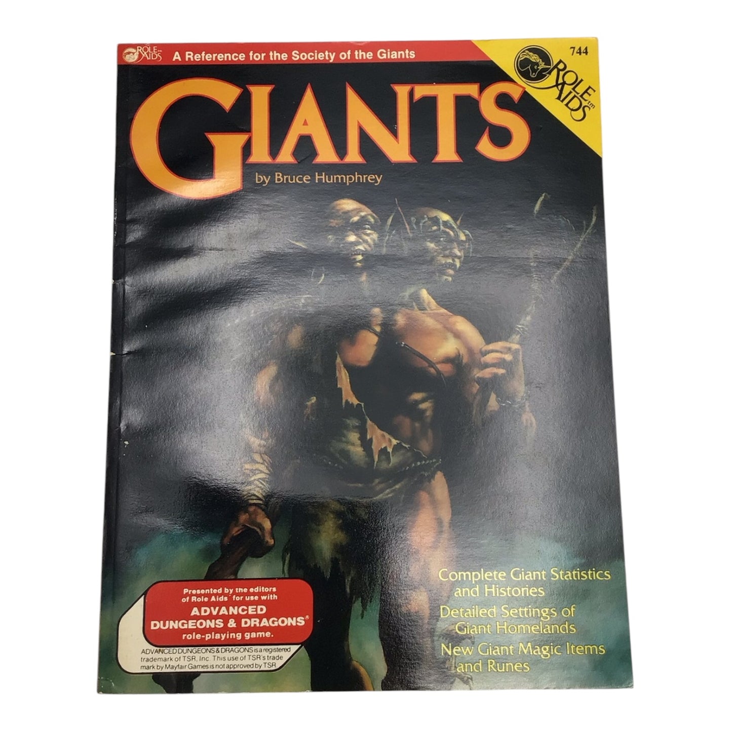 Advanced Dungeons & Dragons Role Aids Giants by Bruce Humphrey 1987