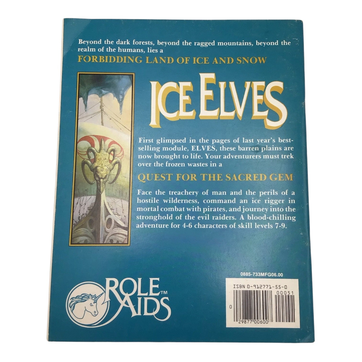 Advanced Dungeons & Dragons Role Aids Ice Elves (1985)