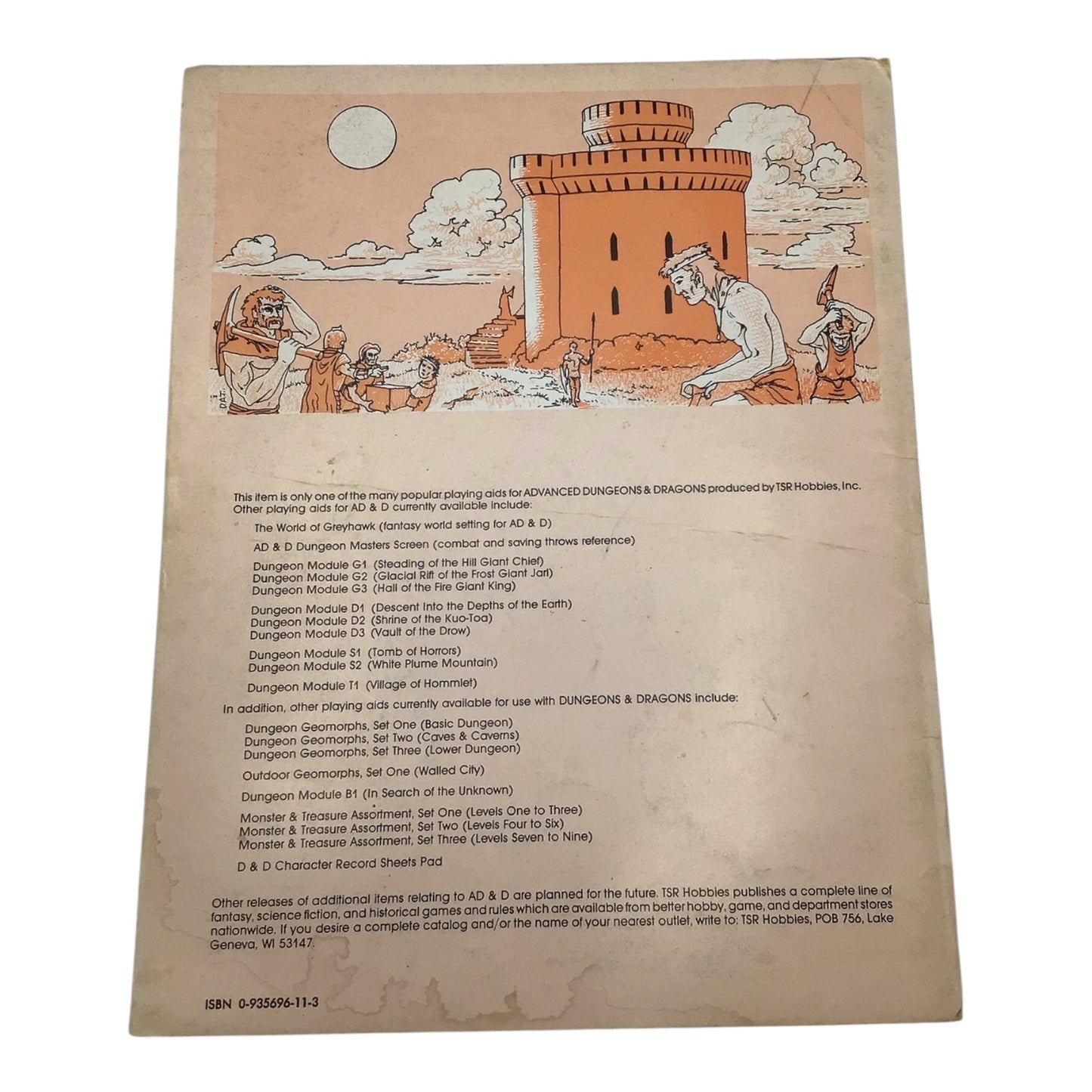 Advanced Dungeons & Dragons The Village of Hommlet T1 #9026 1979