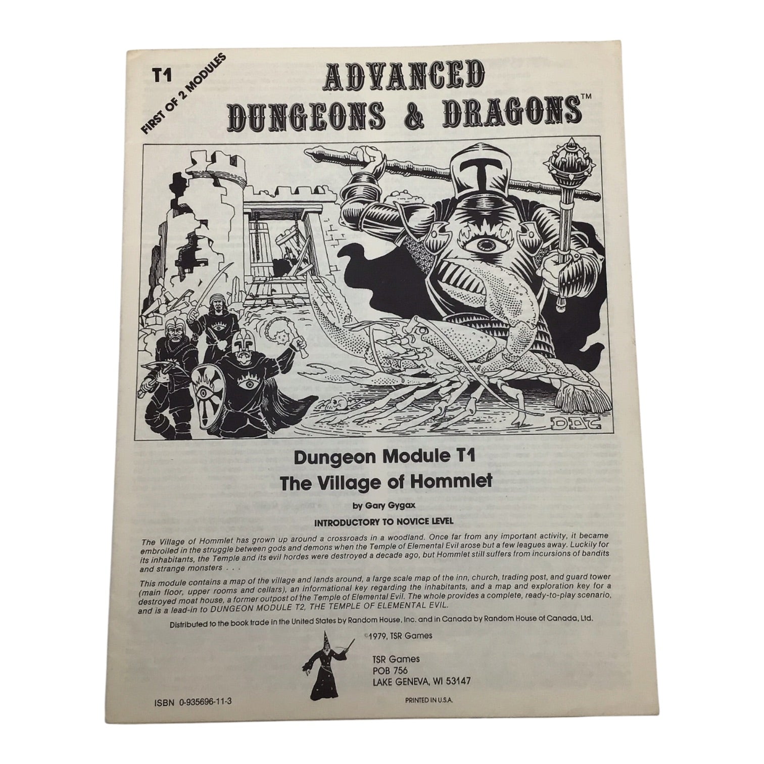 Advanced Dungeons & Dragons The Village of Hommlet T1 #9026 1979