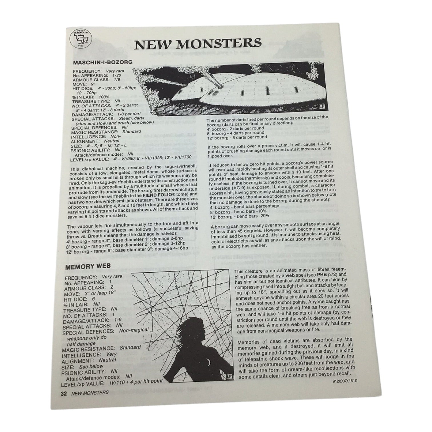 Advanced Dungeons & Dragons When A Star Falls UK4 #9120 1984