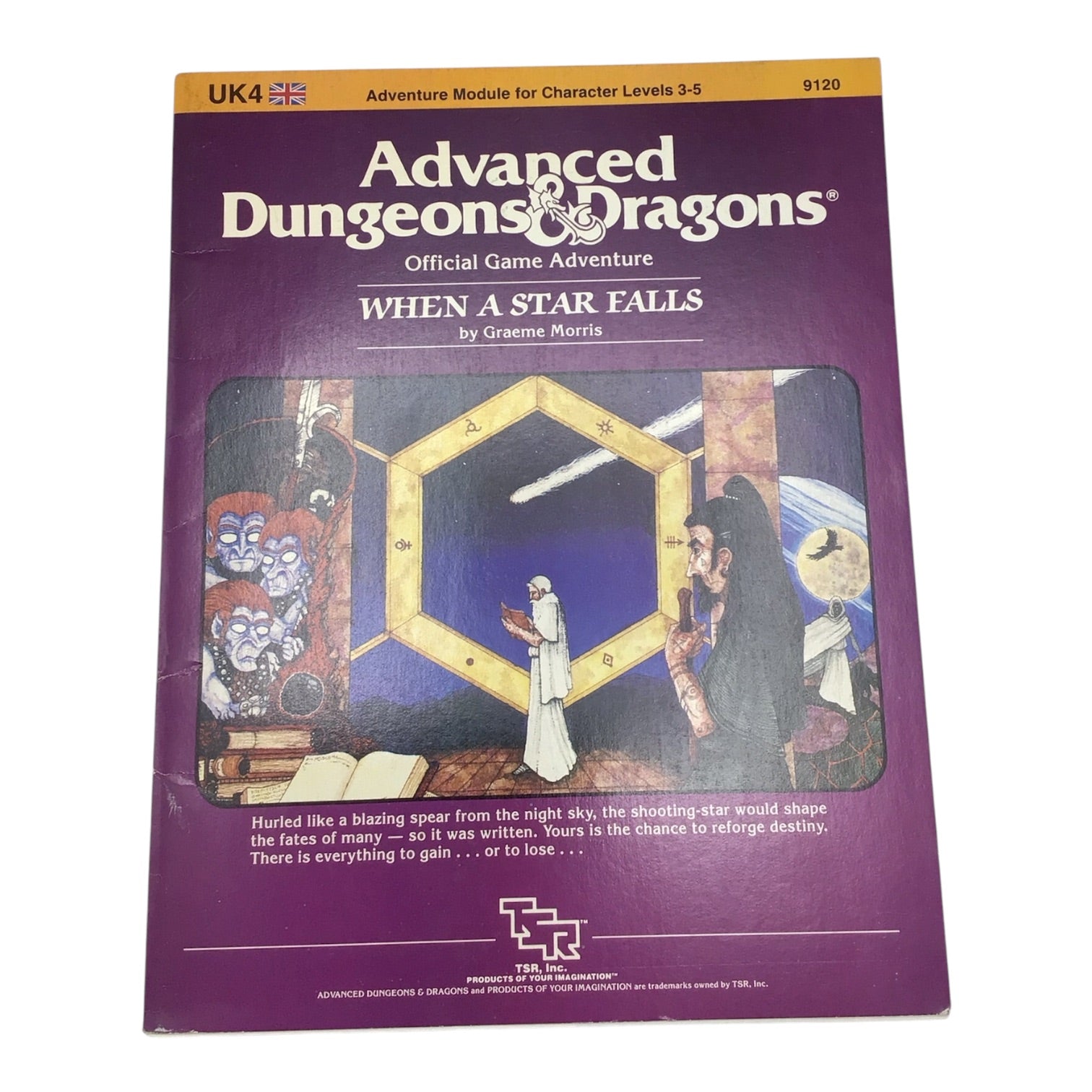 Advanced Dungeons & Dragons When A Star Falls UK4 #9120 1984