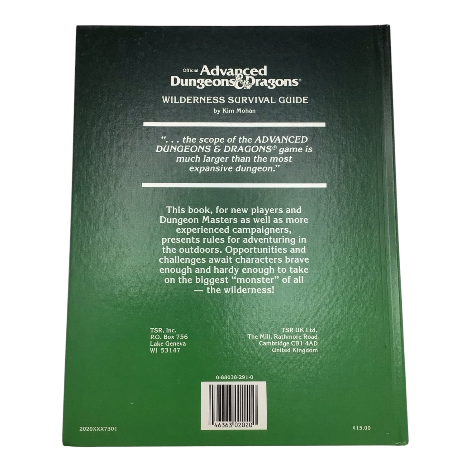 Advanced Dungeons & Dragons Wilderness Survival Guide 1986