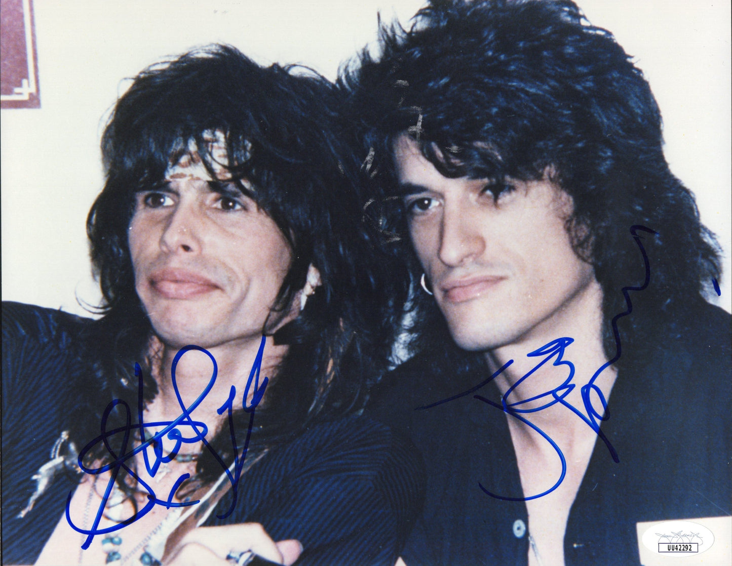 Aerosmith Steven Tyler and Joe Perry Signed Photo 8x10, Aerosmith Autograph Rare Picture, JSA and PSA Letter Double Certified Authentic UU42292