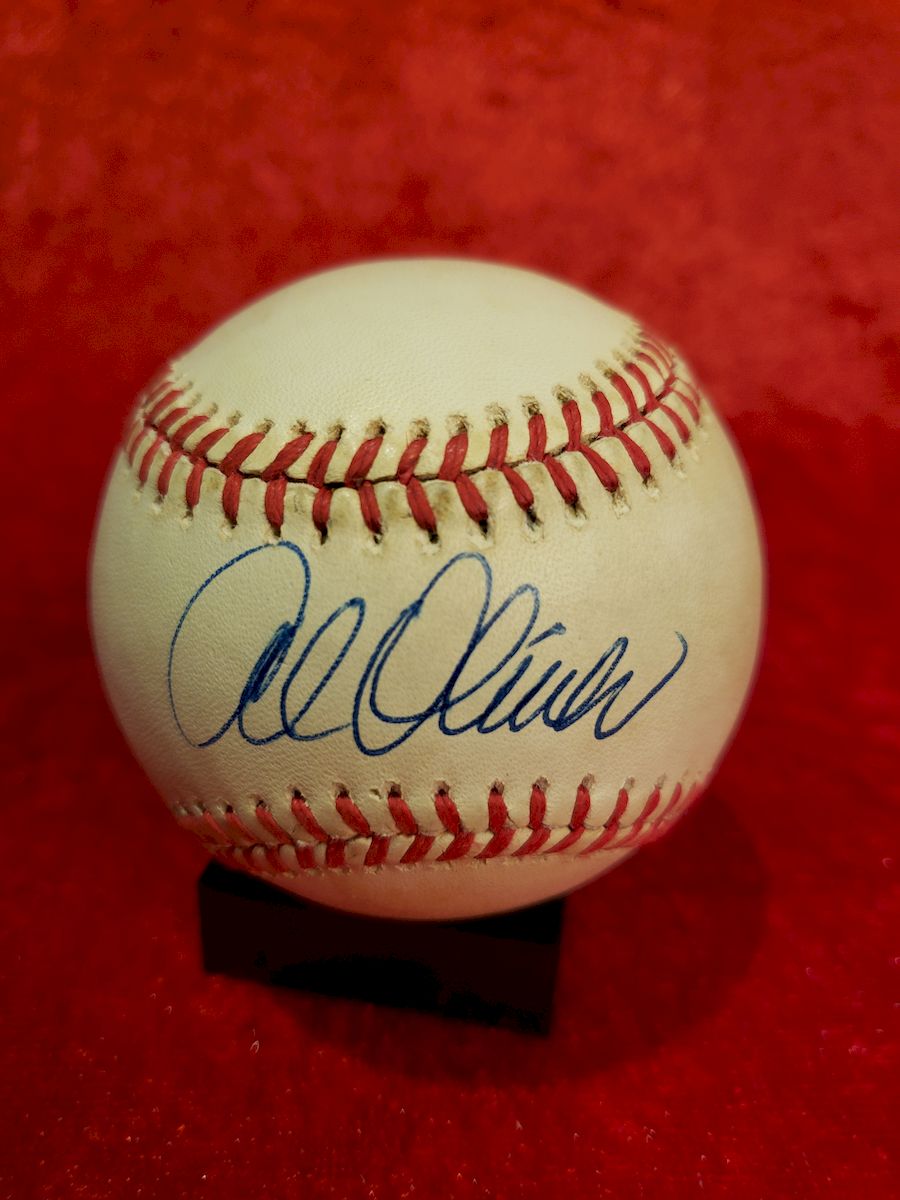 Albert Oliver Guaranteed Authentic Autographed Baseball