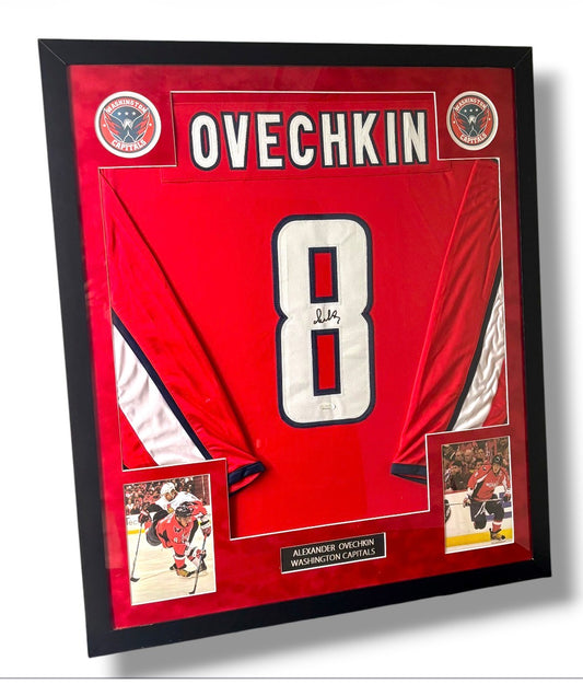Alexander Ovechkin Autographed & Framed Jersey w/ JSA Authentication