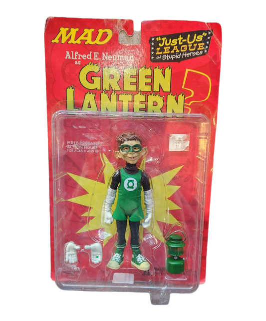 Alfred E. Neuman as Green Lanturn MAD Action Figure