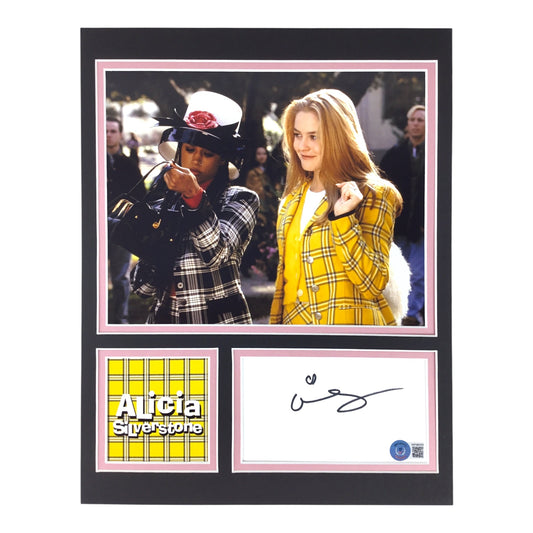 Alicia Silverstone Signed Card & Display - Clueless (Beckett Certified)