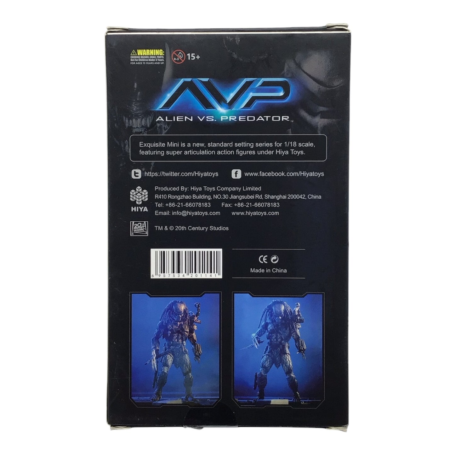Alien Vs. Predator Warrior Predator Exquisite Mini 1/18 Scale - Hiya Toys