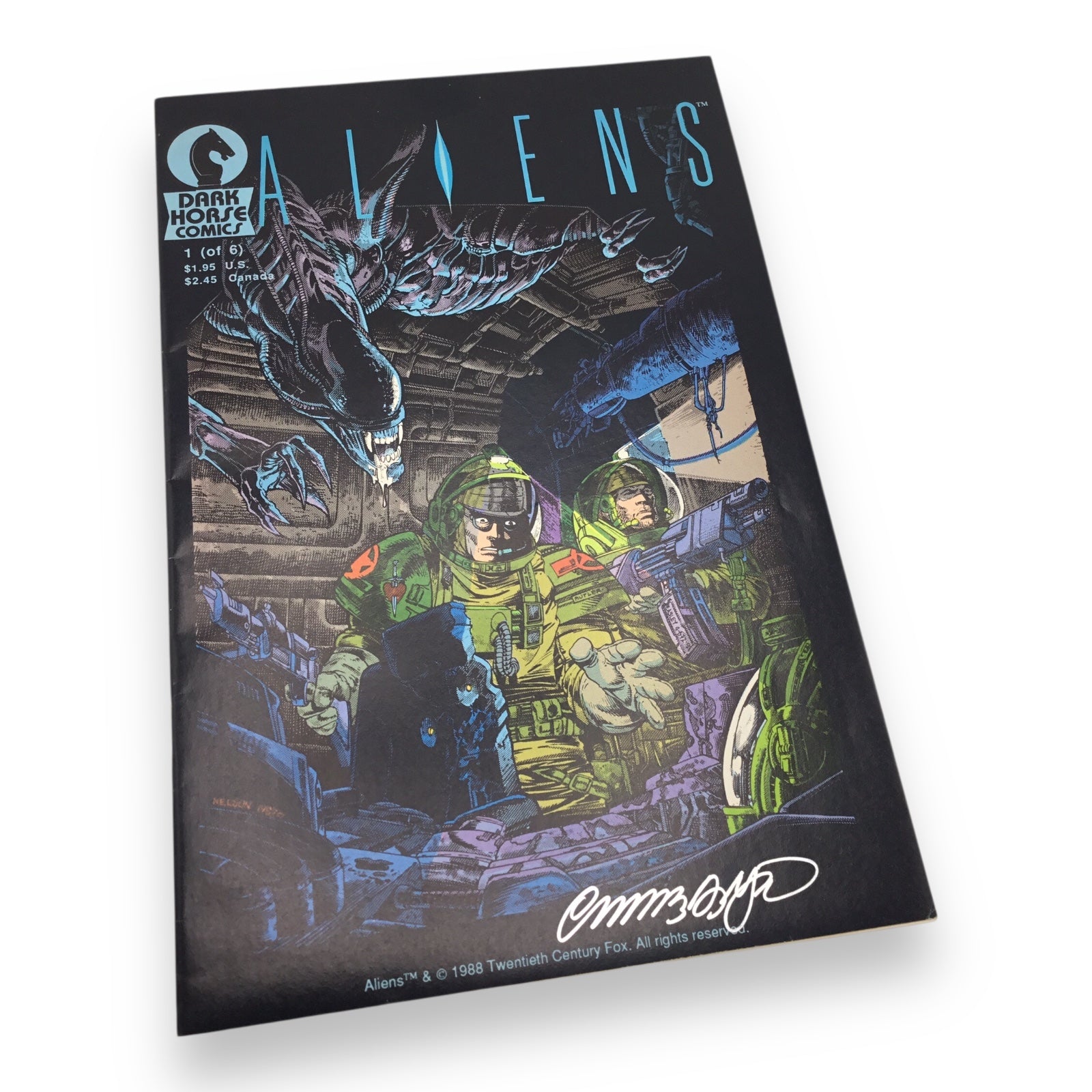 Aliens #1–6 Complete Set (1988, Dark Horse Comics) Signed by Mark A. Nelson (Except #6)