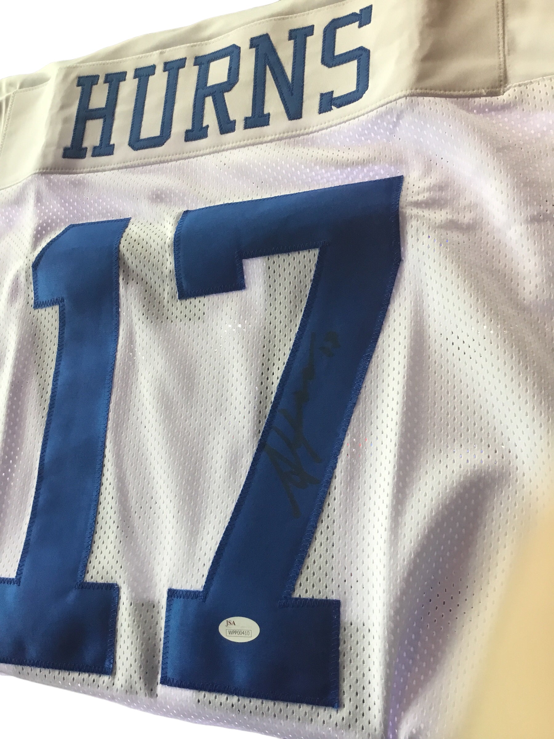 Allen Hurns autographed Football Jersey Dallas Cowboys #17 JSA Certified