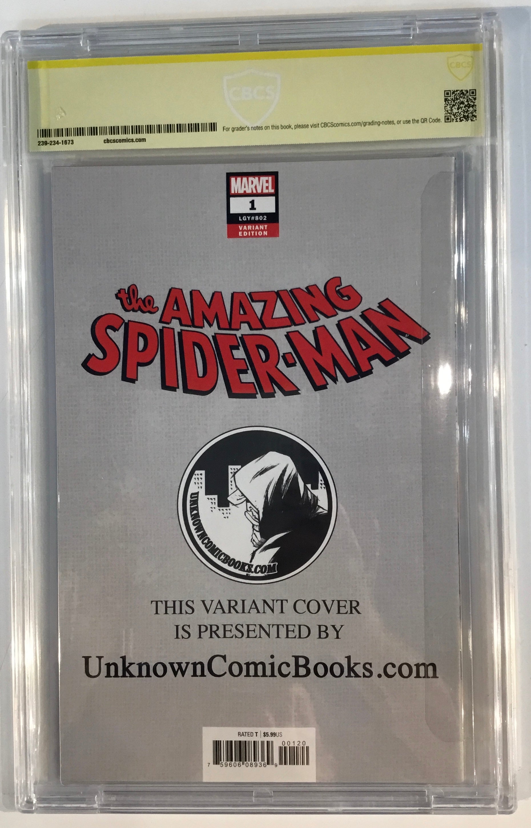 Amazing Spider-Man #1 (2018) - Marvel 2018 - CBCS 9.8 - Autographed Phillip Tan cover