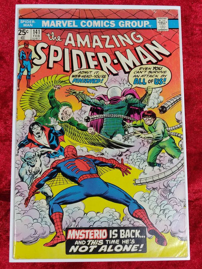 Amazing Spider-Man #141- First Appearance of 2nd Mysterio- 1975 ...