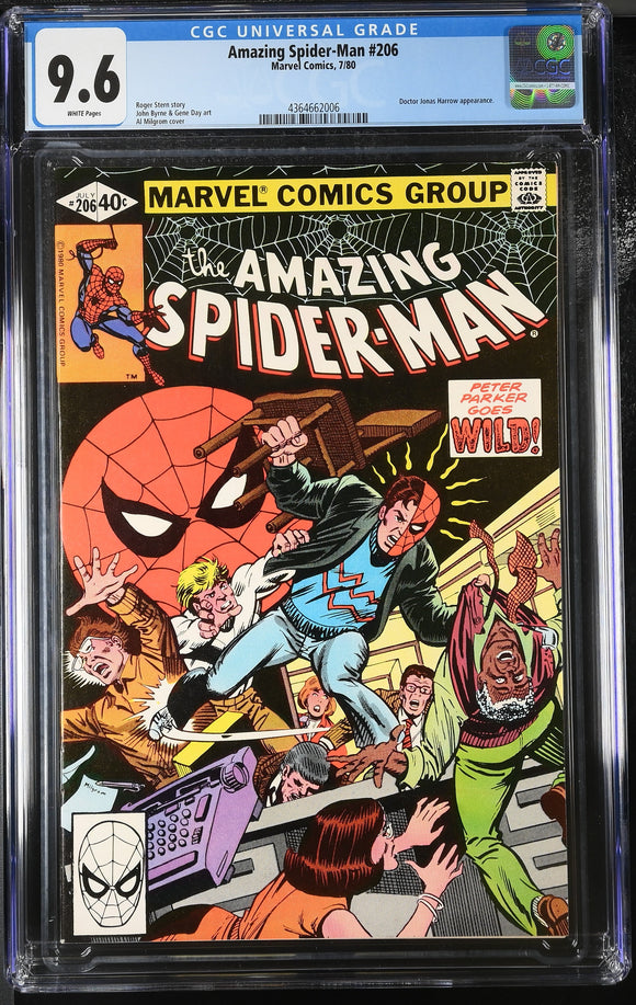 Amazing Spider-Man #206 - Marvel 1980 - CGC 9.6 - 