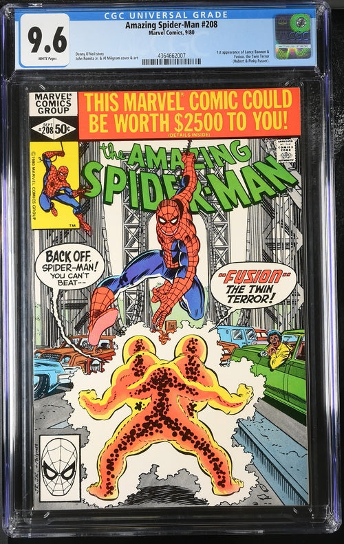 Amazing Spider-Man #208 - Marvel 1980 - CGC 9.6 - "Fusion!"